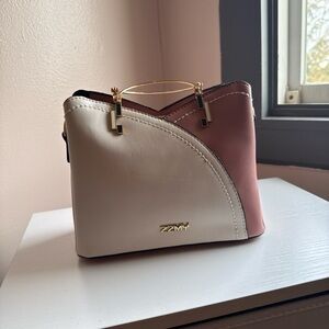 Two-Tone Mini Bag - White and Pink